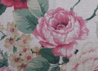 Артикул: Ткань портьерная цветок Бреттон красный